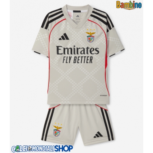 Maglie da calcio Benfica Seconda Maglia Bambino 2025-26 Manica Corta + Pantaloni corti)